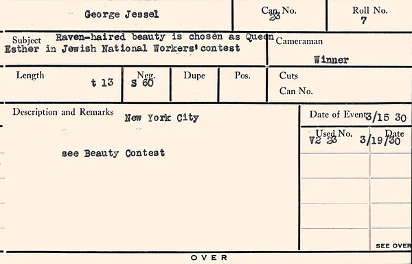 Personalities: Jessel, George – Jones, Rev. Richard D.