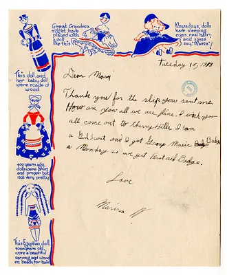 Letters from Marian Wallace to Margaret Truman, Bess W. and Harry S. Truman, and Madge Gates Wallace