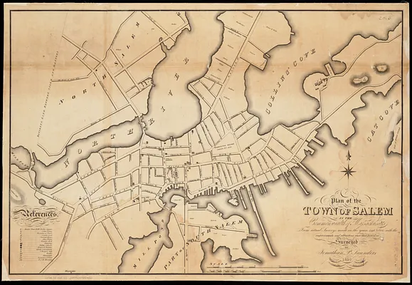 Plan of the town of Salem in the commonwealth of Massachusetts