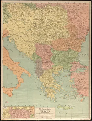 The Egyptian gazette war map no. 3