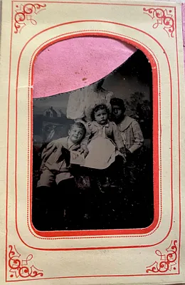 Three children of Nathaniel Stone Simpkins and Mabel Kingsley Jenks in 1893