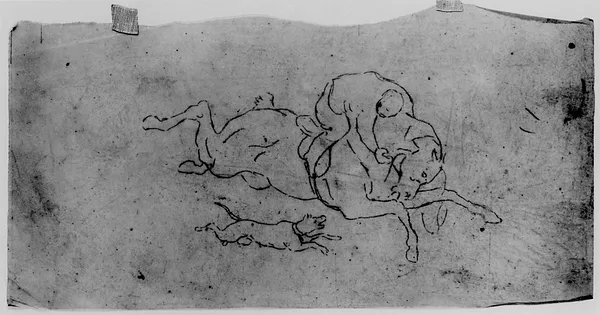 Sketch after Gericault