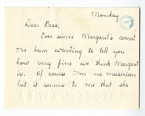 Letter from Helen Wallace to Bess W. Truman