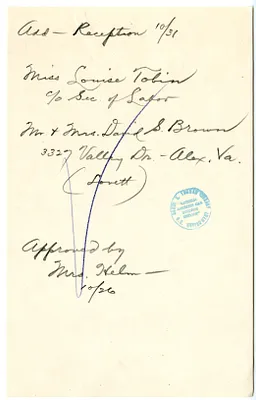 Handwritten Note