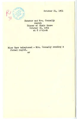 Memorandum from Edith Rowley
