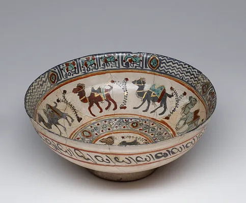 Bowl with Camel Caravan