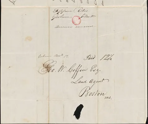 Toppan Robie to George Coffin, 10 November 1832