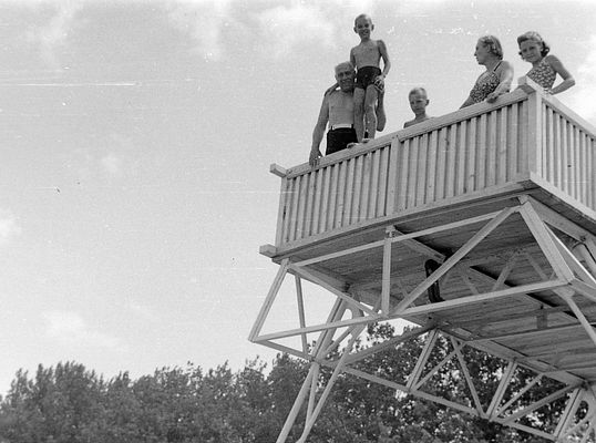 Diving Platform Fun at Balatonföldvár