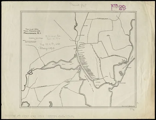 Maps of Providence, R.I., 1650, 1765, 1770