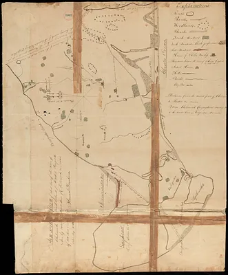 Plan of Chilmark made by Thomas Dunham, dated May 1831