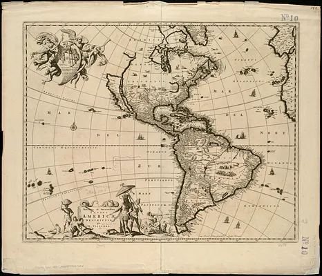 Novissima et accuratissima totius Americae descriptio