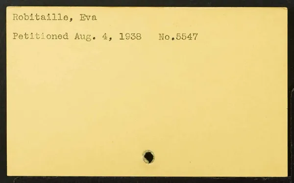 Robitaille - Shutsky, 1910-1975