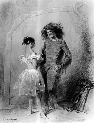 Two Dancers Backstage