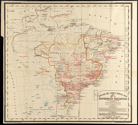 Ensaio de carta geral das Bandeiras Paulistas