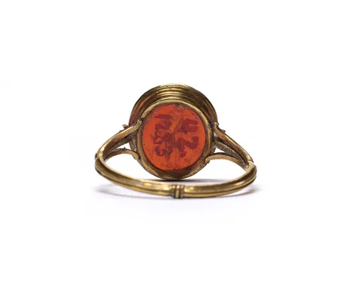 Intaglio with Mercury Set in a Ring