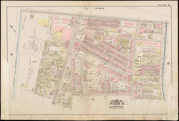 Atlas of the city of Boston : Roxbury