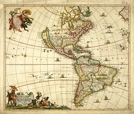 Novissima et accuratissima totius Americae descriptio