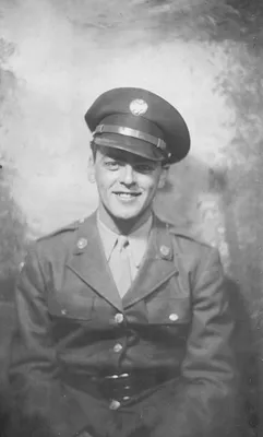 Smiling Soldier in Uniform, 1940