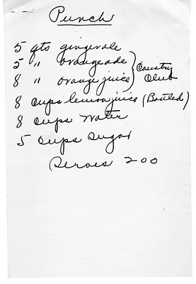 Recipe for Punch