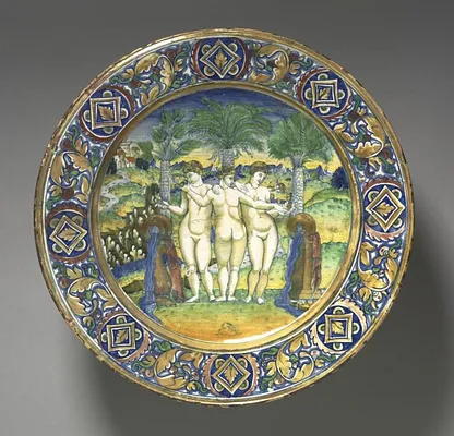 Charger Depicting the Three Graces