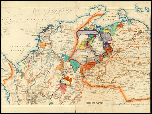 [Map of parts of Venezuela and Colombia]