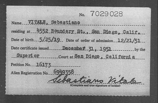 Vitale, Sebastiano - 1951