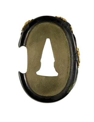 Tsuba with Blossoming Paulownia