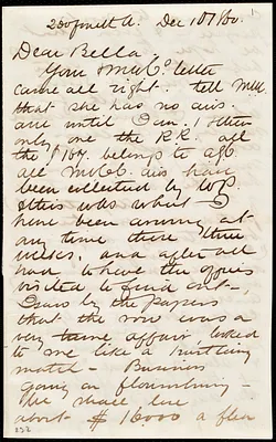 Letter from Maria Weston Chapman, 260 fourth A[venue], [New York City, NY], to Debora Weston, Dec. 10, 1860