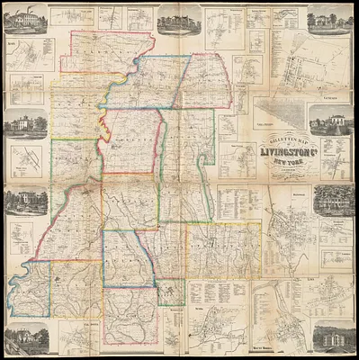 Gillette's map of Livingston Co., New York