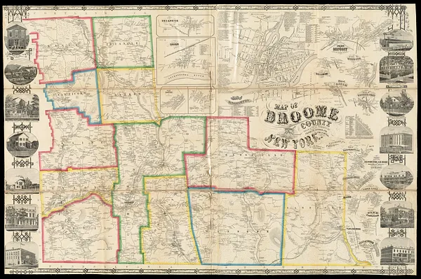 Map of Broome County, New York