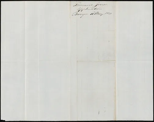 Leonard Jones to George Coffin, 11 May 1840