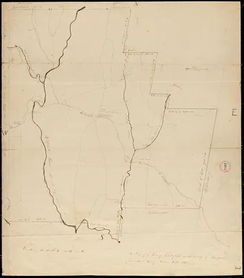 Plan of Chesterfield, surveyor's name not given, dated 1830
