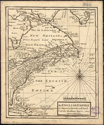 The English empire in America, Newfound-land, Canada, Hudsons Bay, &c. in plano