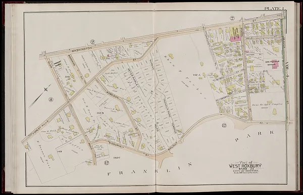 Atlas of the city of Boston, West Roxbury, Mass., volume six : from actual surveys and official plans