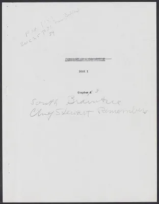 Herbert Brutus Ehrmann Papers, 1906-1970. Sacco-Vanzetti. Part I, Chapter 3: South Braintree - Chief Stewart Remembers. Box 5, Folder 7, Harvard Law School Library, Historical & Special Collections
