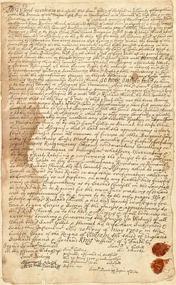 Deed, Sam Gillis and wife Hannah to Richard Church, 20 May 1700