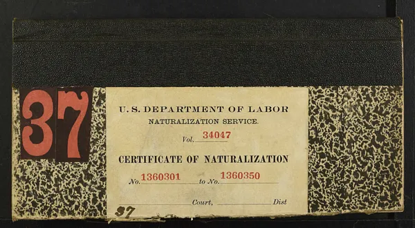 Volume 37, Certificates 1360301 - 1360350, 1919-1920