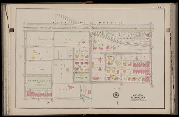 Atlas of the town of Brookline, Norfolk County, Massachusetts
