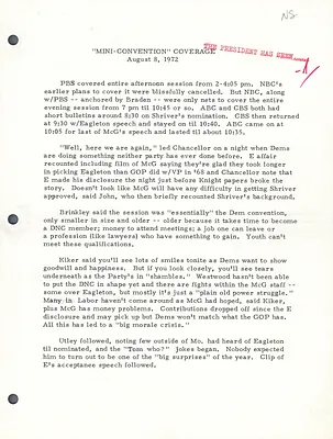 News Summaries - August 1972 [1 of 7]