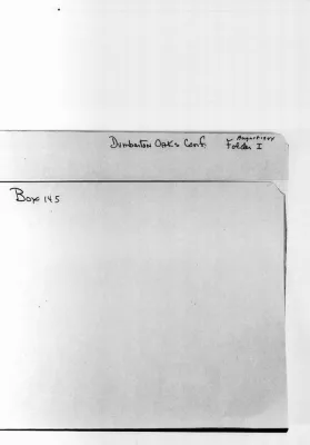 Dumbarton Oaks Conference, August 1944