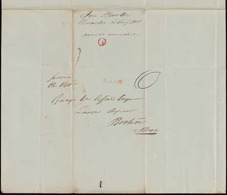 Ira Barton to George Coffin, 30 August 1838