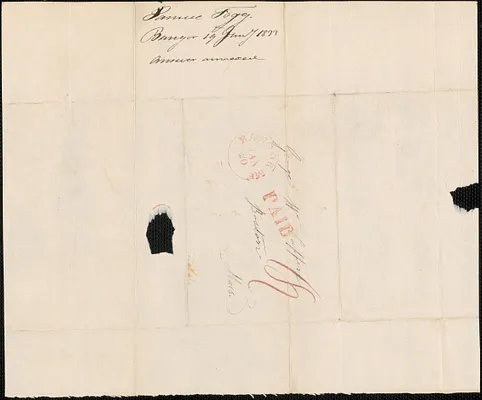 Samuel Fogg to George Coffin, 19 January 1833