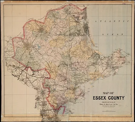 Map of Essex County