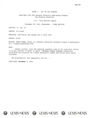 [News Summary November 15th, 2000] [4]
