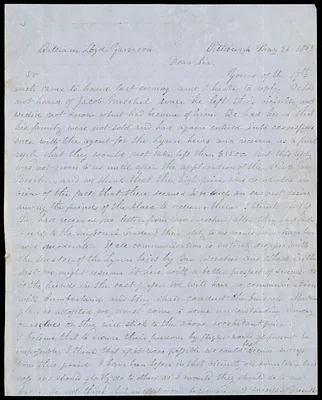 Letter from Thomas Burrows, Pittsburgh, to William Lloyd Garrison, May 26, 1853