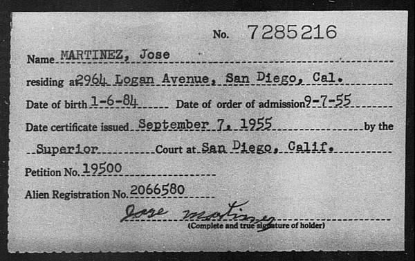 Martinez, Jose - 1955