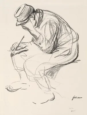 Prisoner of War Writing a Letter