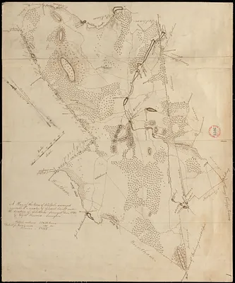 Plan of Walpole made by Elijah Hewins, dated December, 1832