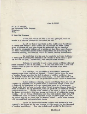 Letters Sent to C.H. Granger, June 4, 1925