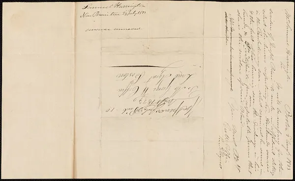 Samuel Harrington to George Coffin, 29 July 1833